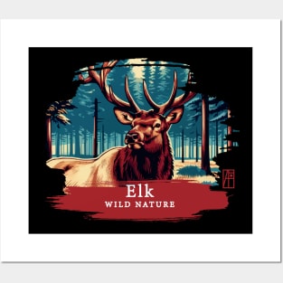 Elk - WILD NATURE - ELK -5 Posters and Art